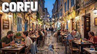  Corfu After Dark: Old Town & Liston Night Walking Tour | Corfu Greece 4K
