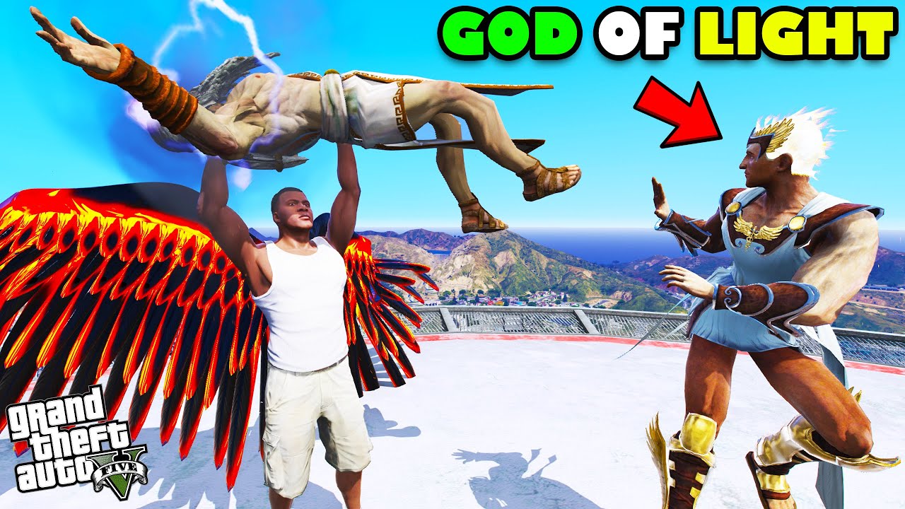 Franklin Found HERMES GOD OF LIGHT To Trap ZEUS in GTA 5  SHINCHAN and CHOP