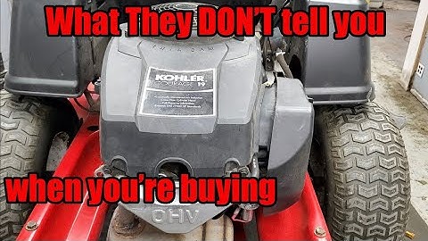 Common Issues On Kohler Courage Single Cylinder Twin Cam Engine