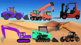Macam macam alat berat konstruksi excavator buldozer wheel loader skid steer loader tracktor
