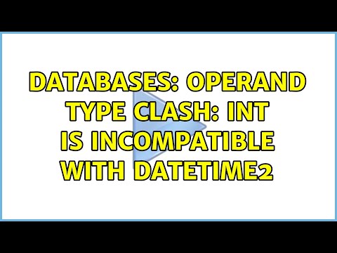 Databases: Operand type