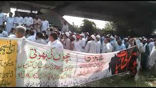 واپڈا ملازمین کا پشاور پریس کلب کے سامنے مطالبات  کے حق میں مظاہرہ  22 ستمبر 2021