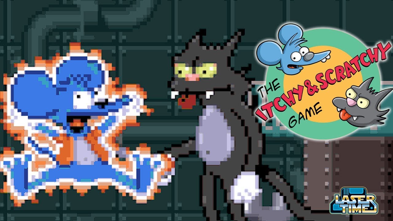 Itchy and Scratchy   Talking Simpsons Plays SNES