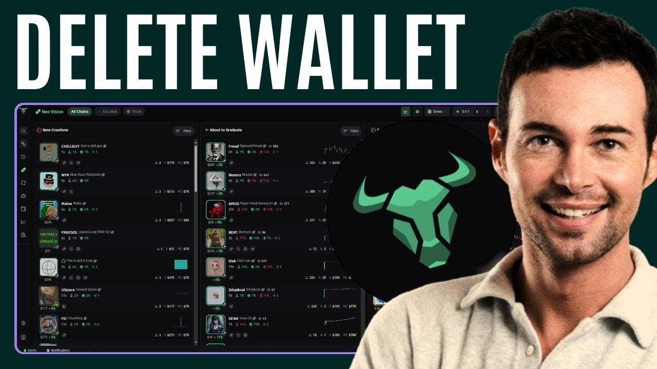 How to delete wallet on bullx step by step youtube