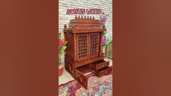 Wooden South Indian Style Home Temple | Gopuram Design Pooja Mandir for Home