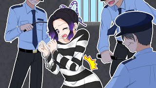 もしもしのぶが逮捕されて刑務所に入れられたら！？冨岡先生は助けることができるのか？【キメツ学園×声真似】