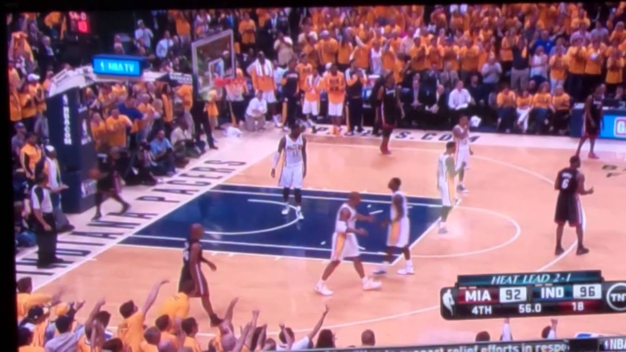 Lebron James Flops and tells an Ref it's because it works YouTube