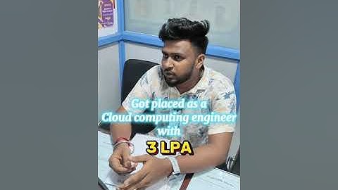 Got placed as cloud computing engineer with 3 LPA