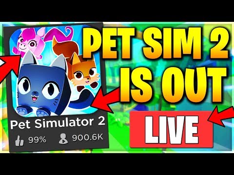 Pet Simulator 2 Is Here Roblox Pet Simulator 2 Gameplay Livestream Roblox Pet Sim 2 Youtube - when is roblox pet simulator 2 coming out