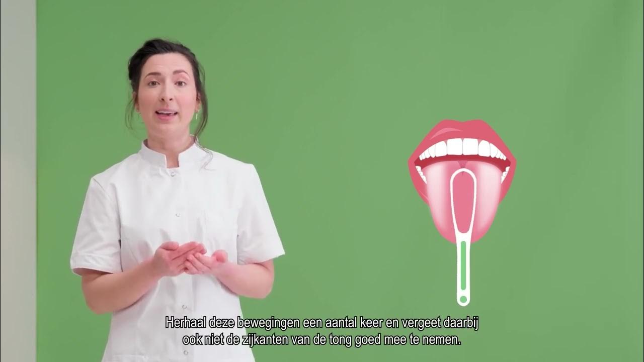 Stap 4 Tong reinigen 100 Mondhygiëne DENTAID YouTube
