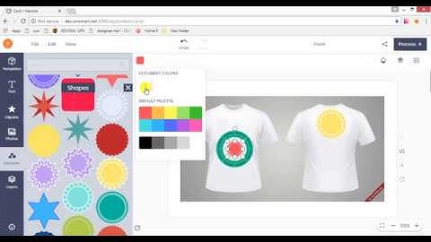 How to change color of shape in Woocommerce product designer plugin