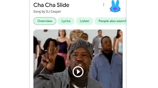 Cha Cha Slide Google Easter Egg