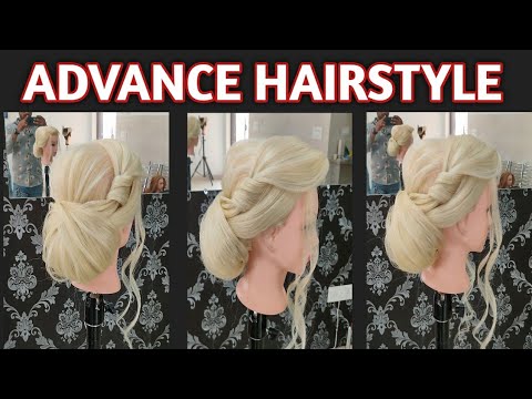 ADVANCE Hairstyle low bun | advance front variation | layer bun| step ...