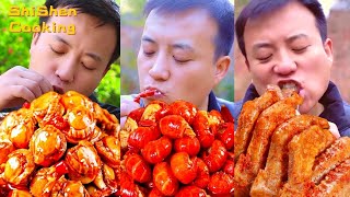 Village Funny Mukbang |Grilled Stone Food |Wild Cooking |Cooking And Eating Special Food Collection