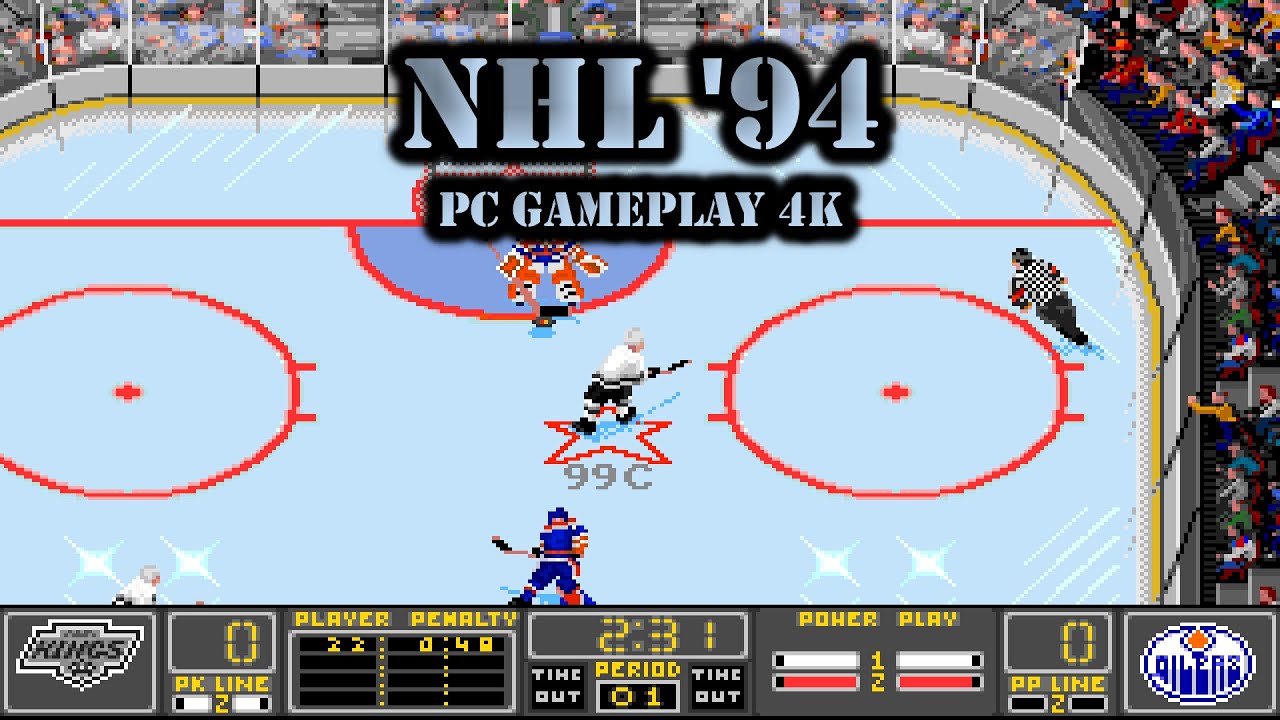 Old Games - NHL 94 (NHL Hockey DOS) / #66 LA Kings League