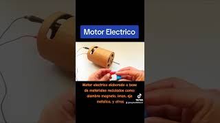 Motor eléctrico de Cartón #motor #carton #inventos #diy