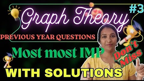 DMGT/MFCS Cromatic Numbers Previous Year Questions with Solutions |#DMGT #MFCS #JNTUGV #JNTUK #JNTUA