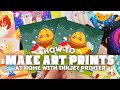 How i make art prints at home for my small art business  testing out paper