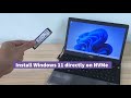 how to install Win 11 directly SSD without USB drive