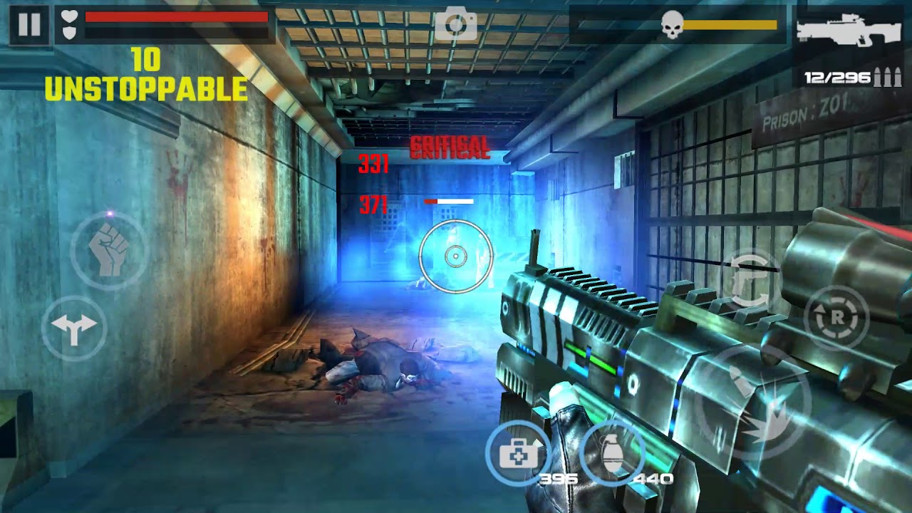 Dead Target Zombie Mission 12 Prison M134 Minigun Tesla Gun HD