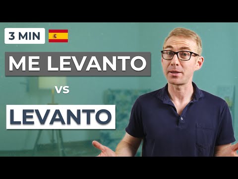Video: Wanneer gebruik je niet-reflexieve werkwoorden in het Spaans?