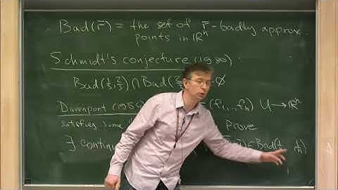 Prof. Victor Beresnevich | Lattice points counting and Diophantine approximable on manifolds