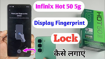 infinix hot 50 5g in display fingerprint setting / infinix hot 50 me fingerprint lock kaise lagaen