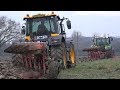 JCB FASTRAC AND FENDT 724 TEAM UP PLOUGHING!