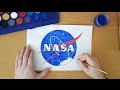 How to draw the NASA logo