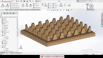 How to Design Egg Tray in SolidWorks Part 2