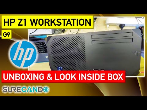 HP Z1 G9 Tower Desktop PC Unboxing and initial reviews. Look inside the box.