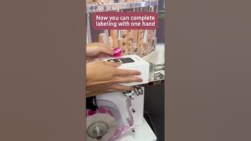 Now you can complete labeling with one hand #labeling #factory #factoryproducts #machine #box