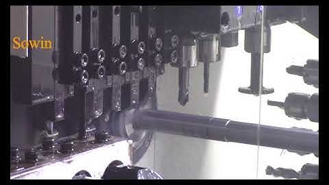 SZ 205E1 Swiss type CNC lathe process video