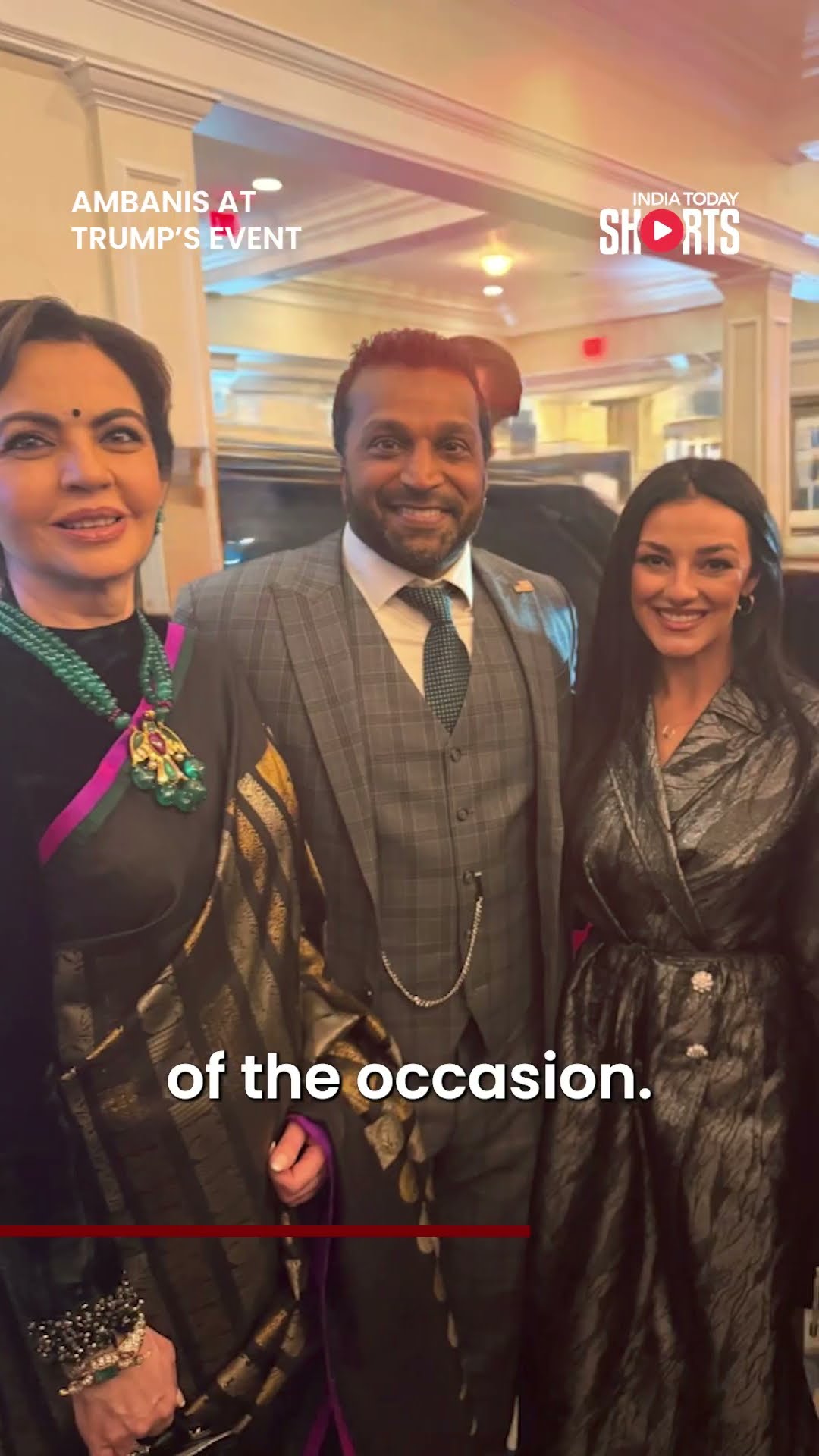 Mukesh \u0026 Nita Ambani Attend Donald Trump’s Pre-Inauguration Ceremony