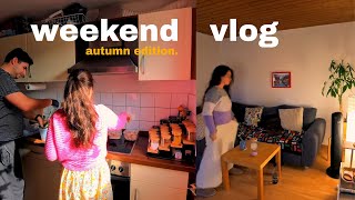 Weekend vlog | Cozy fall in Germany 🍂 | American pancakes 🥞, meal prep &amp; house chores