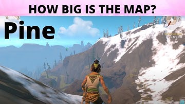 HOW BIG IS THE MAP in Pine? Walk Across the Map