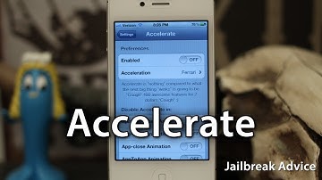 [Jailbreak Advice] Accelerate - Speed Up Animations In iOS