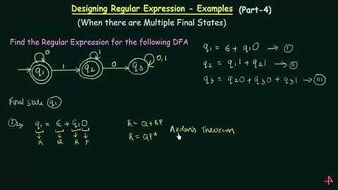DFA to Regular Expression Conversion when the DFA has Multiple Final States