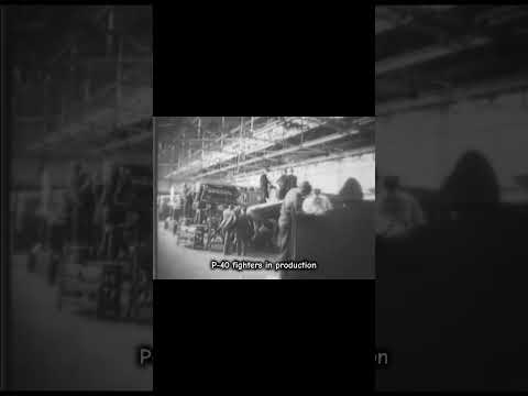 Inside the Factory That Built P-40 Warhawks #shorts  #aviationhistory