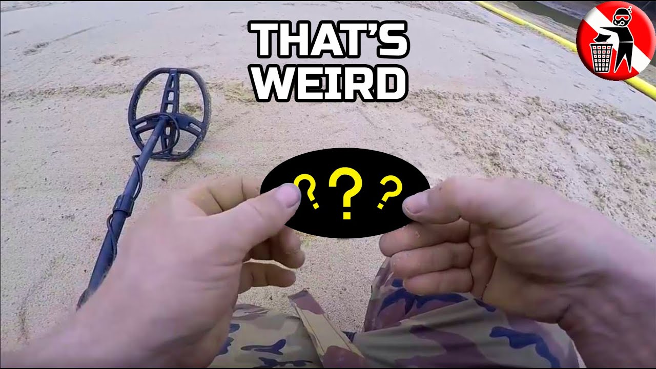 Strange Surface Find while RIVER beach METAL DETECTING - YouTube