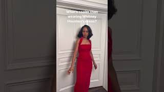 Kerry Washington Paying Tribute To Whitney Houston In Her Marc Bouwer Dress From 1996