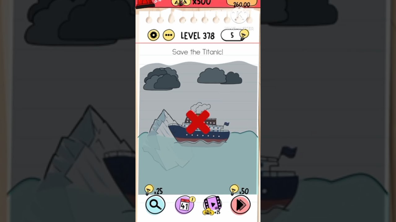 BRAIN TEST LEVEL 378 Save The Tit Anic