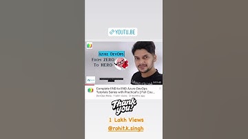 1 lakh views #thanksforwatching #keepsupporting #devopsmela #azure #azuredevops