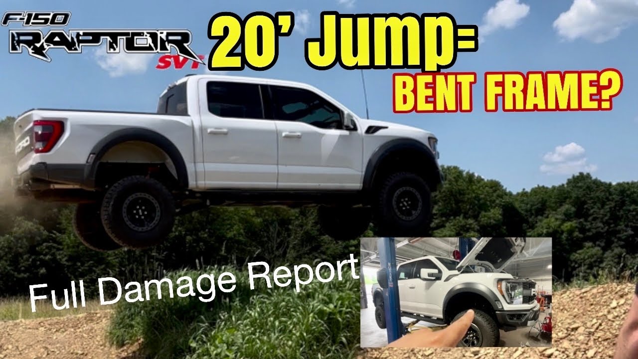 Crane Truck Falls, Crushing Ford F-150 Raptor