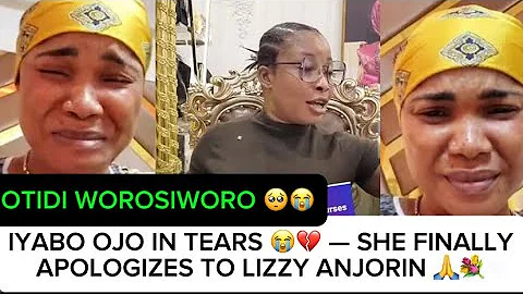 😭IYABO OJO IN TEARS 😭💔 — SHE FINALLY APOLOGIZES TO LIZZY ANJORIN 🙏💐 