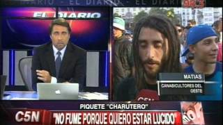 C5N - SOCIEDAD: MARCHA A FAVOR DE LA MARIHUANA (PARTE 1)