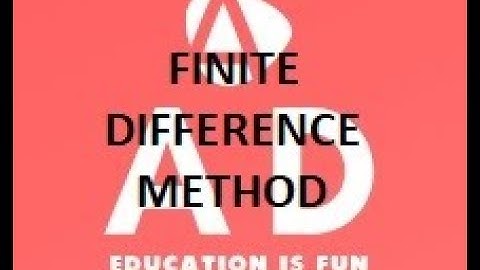 Finite difference Method Made Easy