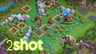 2 shot max golem quarry with sparky and golem 