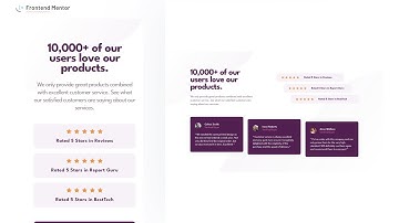 Social proof section - Frontend Mentor Challenge
