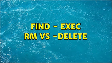 Unix & Linux: find - exec rm vs -delete (3 Solutions!!)
